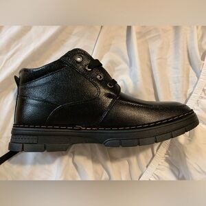 Black Leather Men's Boots